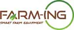 Farm-ING logo with a green and brown arc over the brand name and the tagline SMART FARM EQUIPMENT.